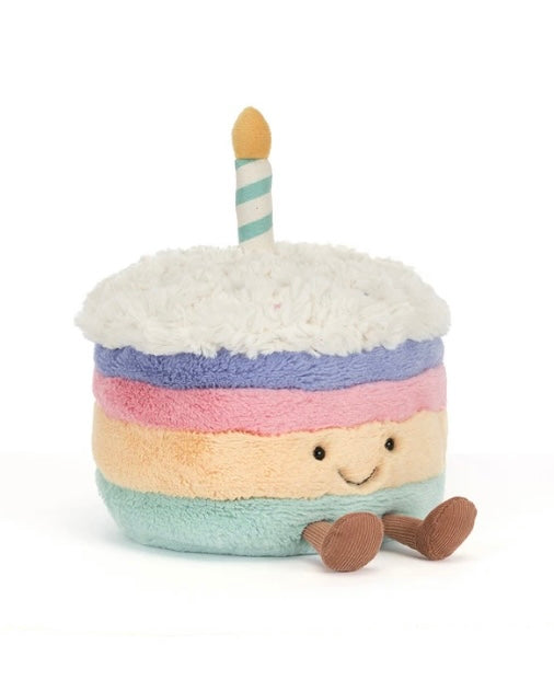 Jellycat Amuseables Rainbow Birthday Cake
