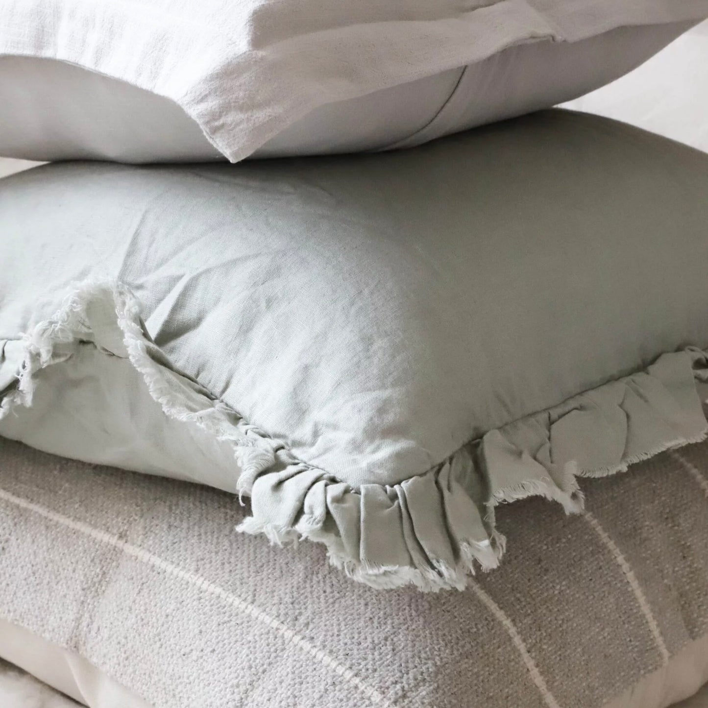 Indy Grey Stripe Cushion