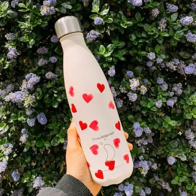 Chilly's Reusable Water Bottle 500ml, Emma Bridgewater Hearts