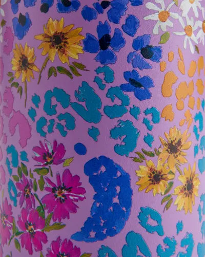 Chilly's Reusable Water Bottle 500ml, Leopard Blossom