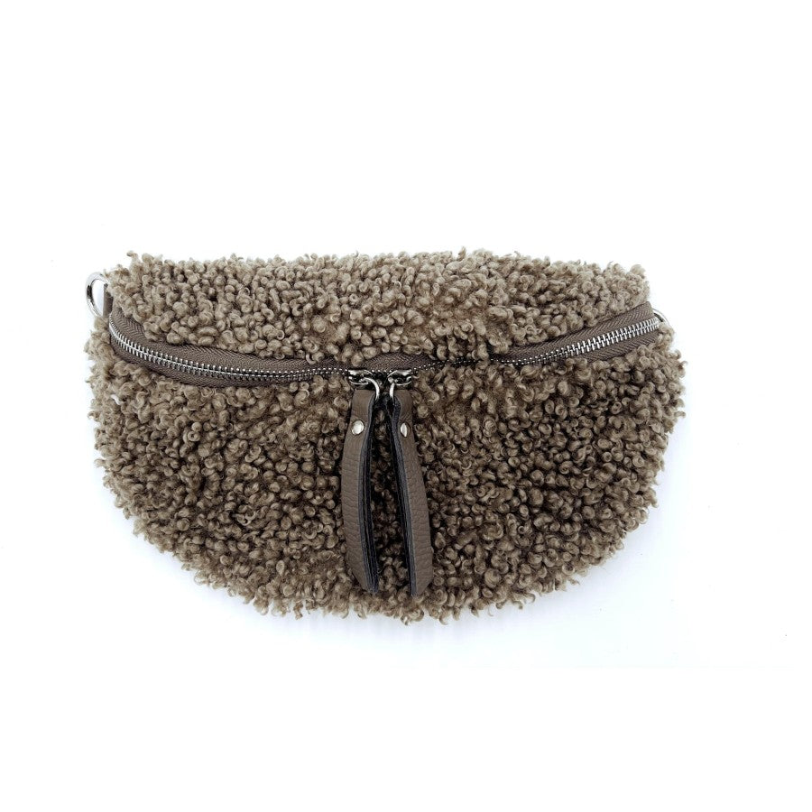 Teddy Borg Across Body Bag - Taupe