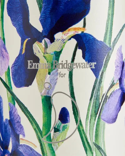 Chilly's Reusable Water Bottle 500ml, Emma Bridgewater Blue Iris