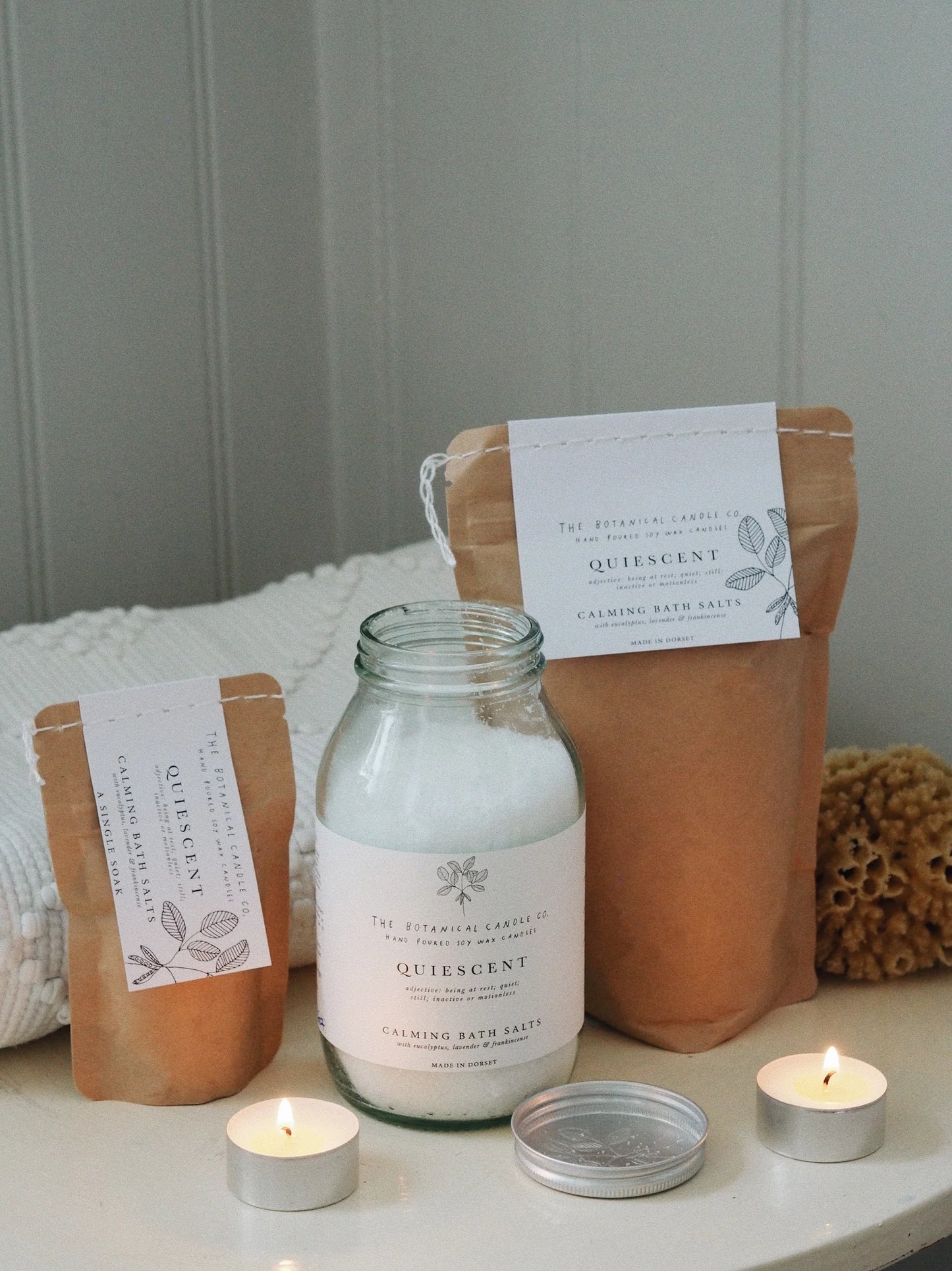 Quiescent Calming bath scents