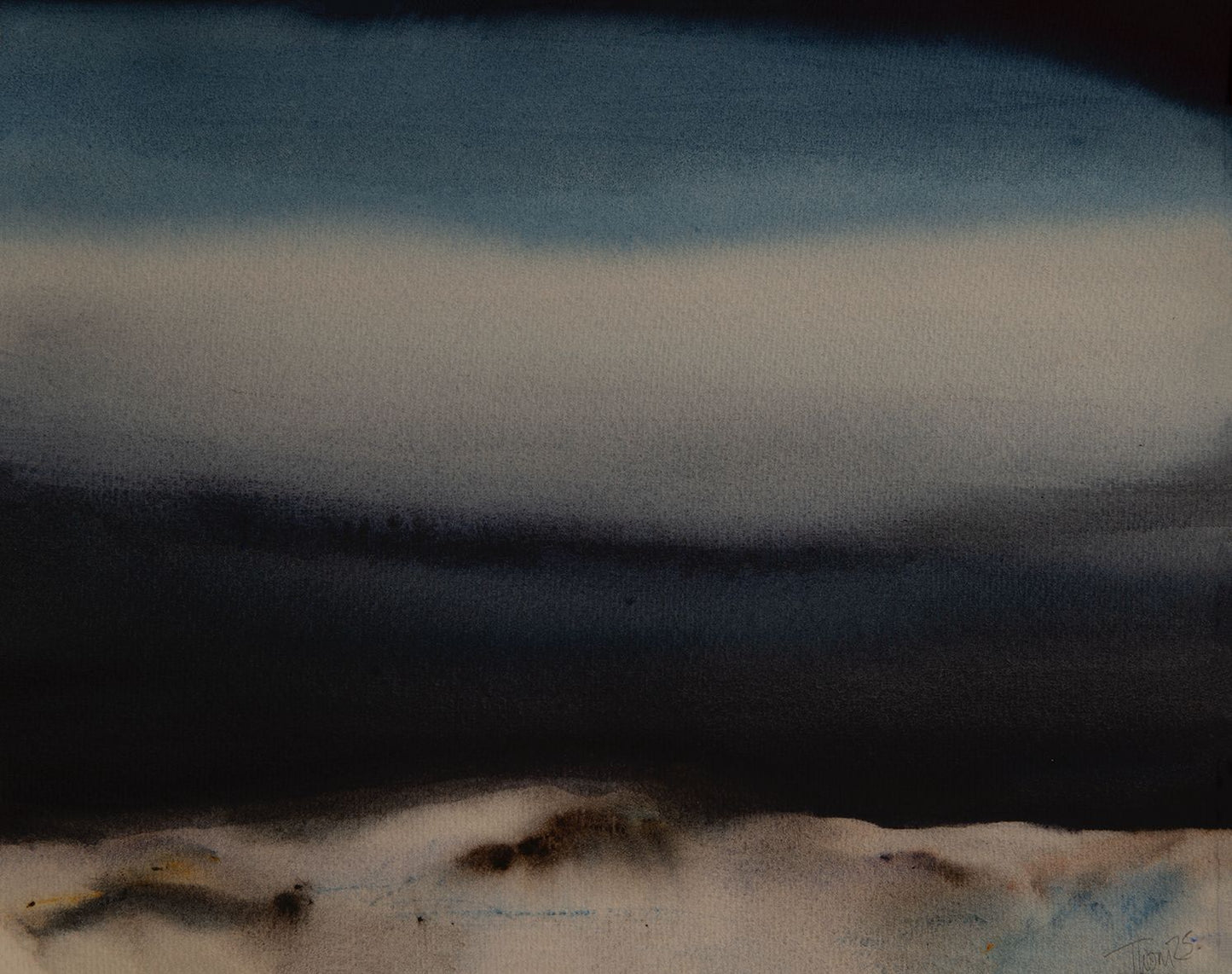 Dave Thomas Original Watercolours - “TUNDRA” A2 card mounted