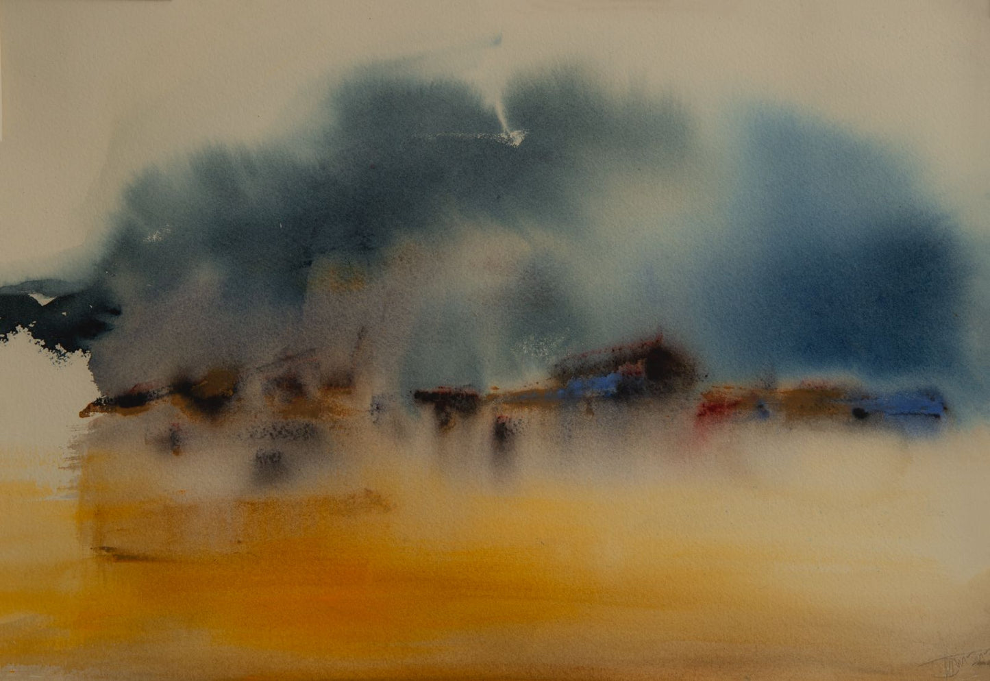 Dave Thomas Original Watercolours - “MIRAGE” 70:x 40.5cm card mounted