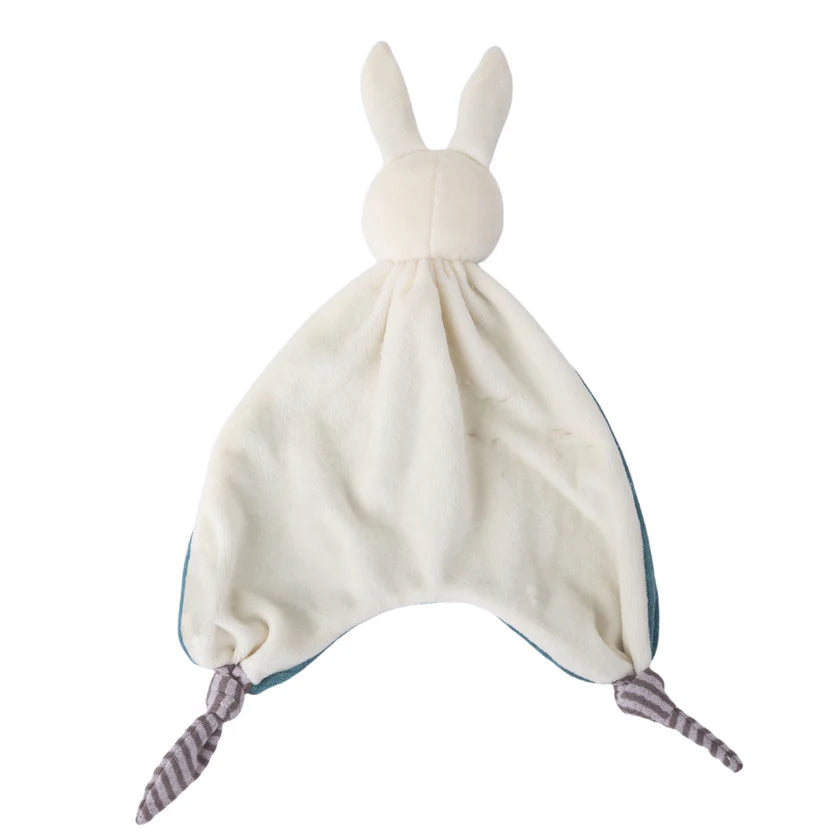 Blue Organic Cotton Rabbit Comforter