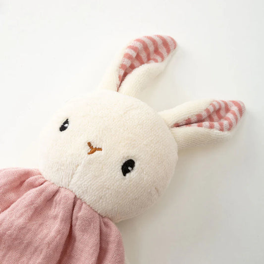 Pink Organic Cotton Rabbit Comforter