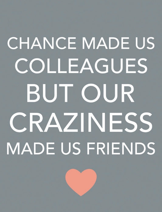 Crazy Colleagues Mini Metal Sign