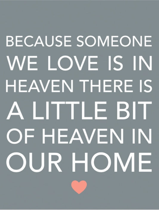 Heaven In Our Home Mini Metal Sign