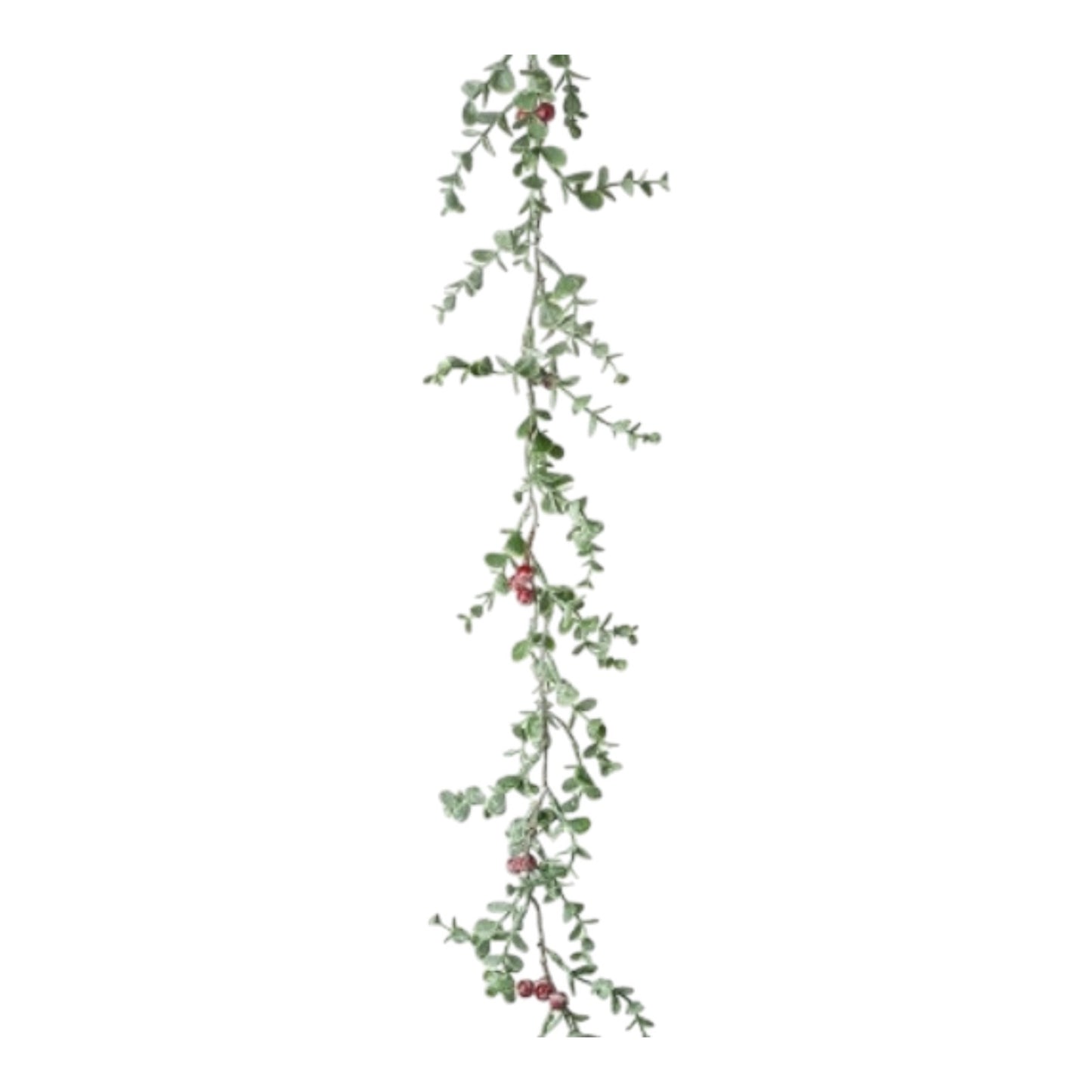 Green Leaf & Red Berry Garland