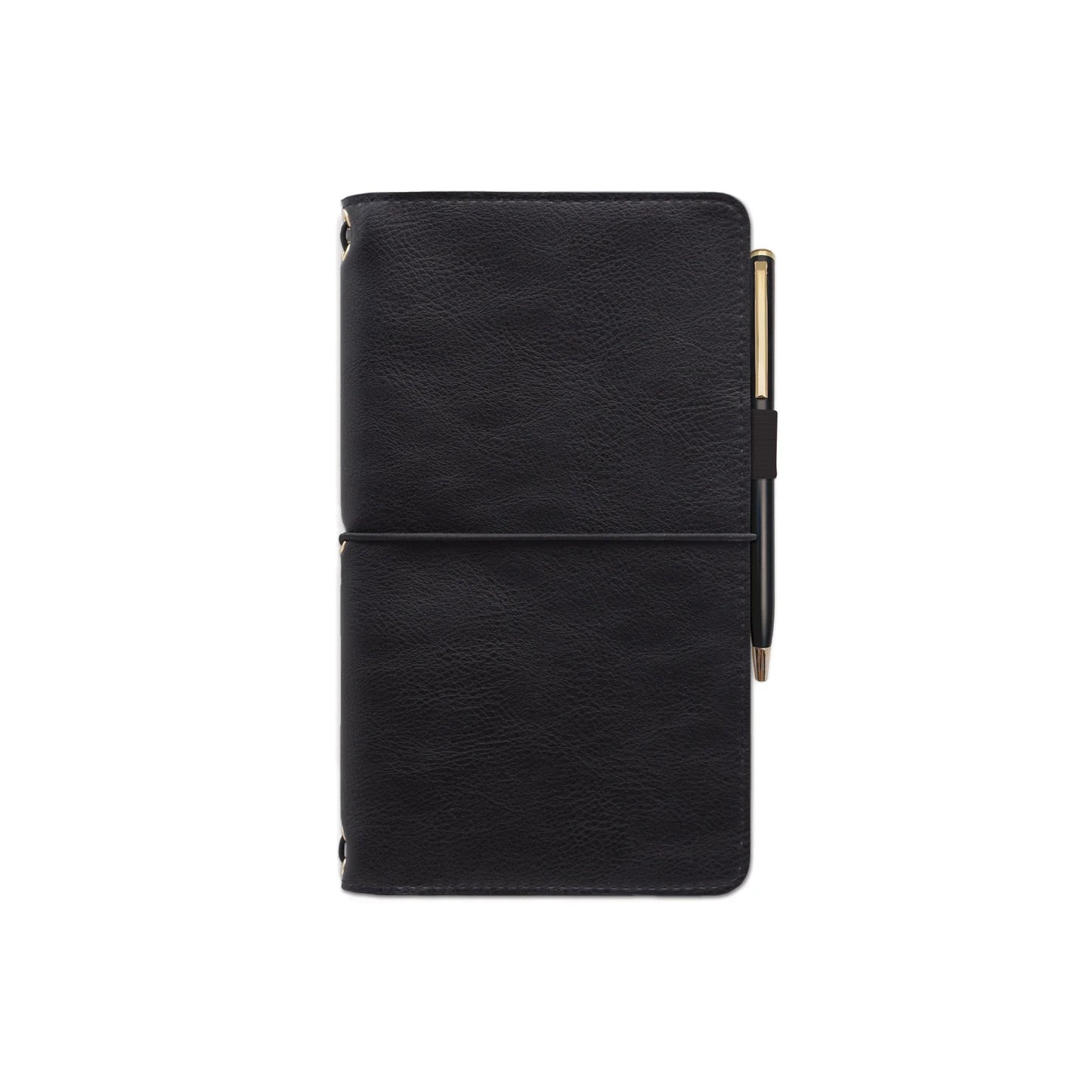 Vegan Leather Folio w Refillable Notebook & Pen - 2 colours