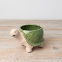 Green Tortoise Planter - 2 sizes