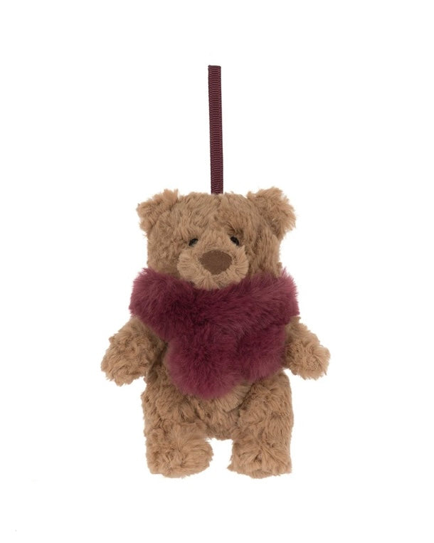 Jellycat Bartholomew Bear Winter Warmer Decoration