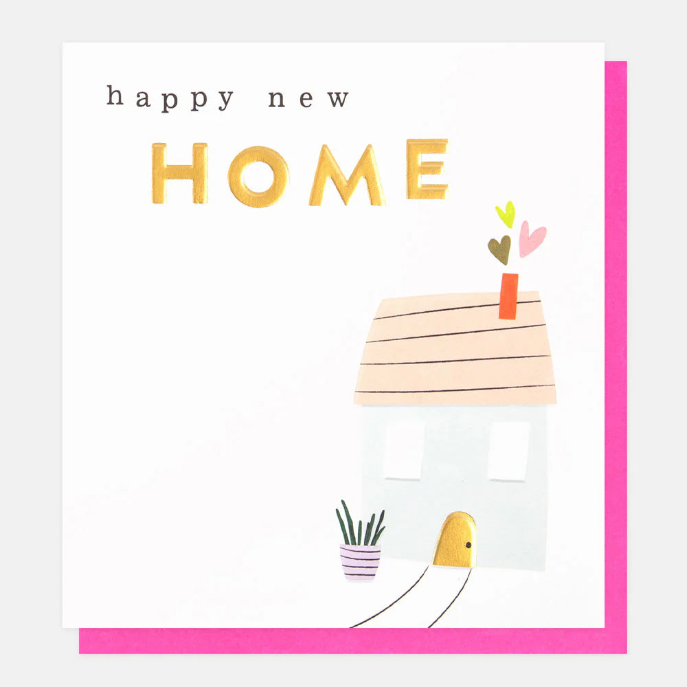 House & Hearts New Home Card