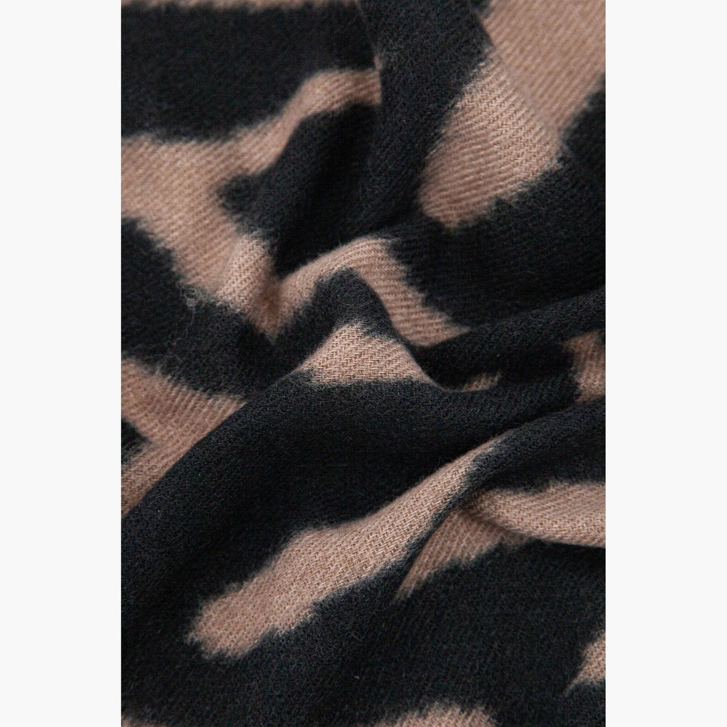 Selene Camel Tiger Heavyweight Scarf: One-size