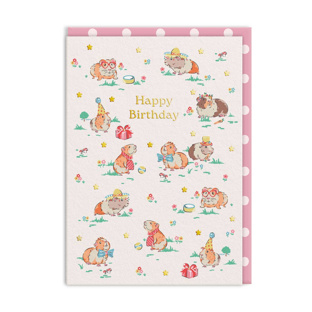 Guniea Pig Party Greeting Card