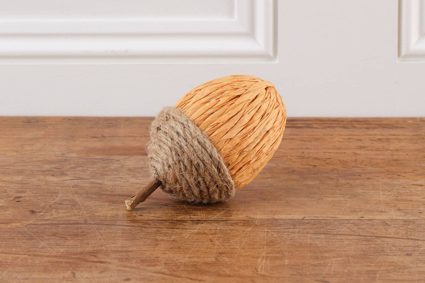 Rope and Paper Acorns (Cream, Orange and Yellow)