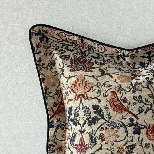 Orla Floral Print Flanged Edge Cushion 45x45cm