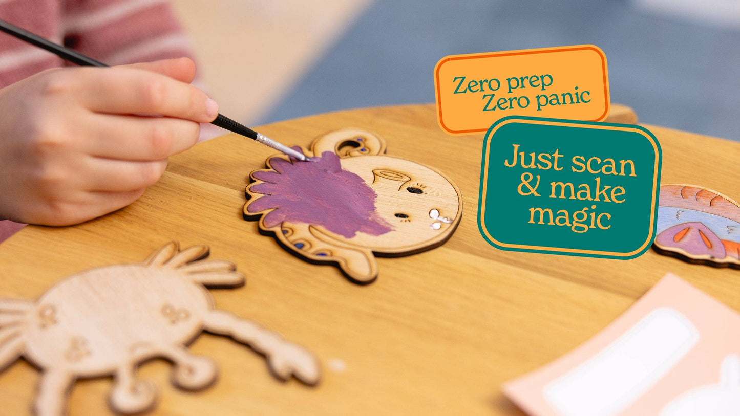 Paint Your Own Wooden Dinosaurs Kit