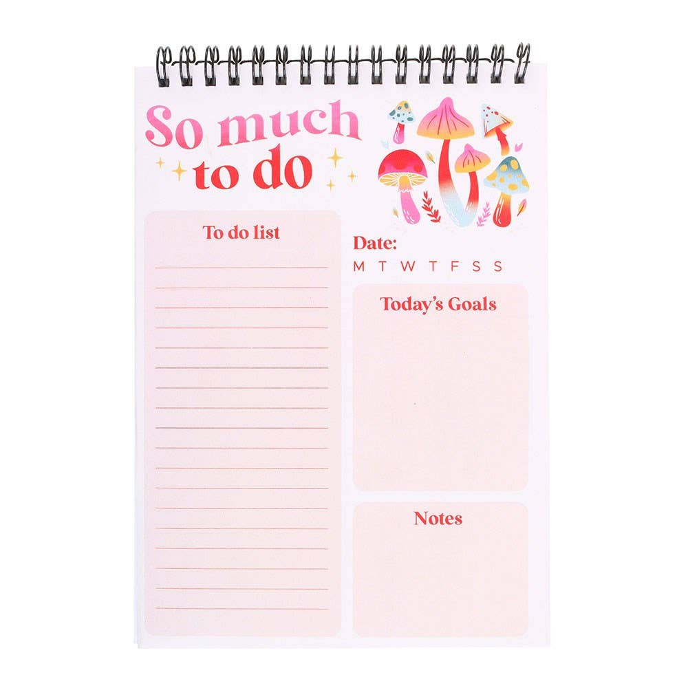So Much To Do Groovy Mushroom List Pad