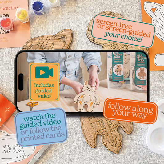 Paint Your Own Wooden Space Explorers Kit