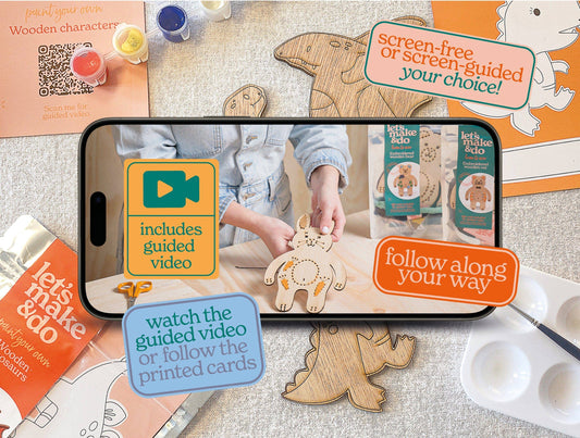 Paint Your Own Wooden Dinosaurs Kit