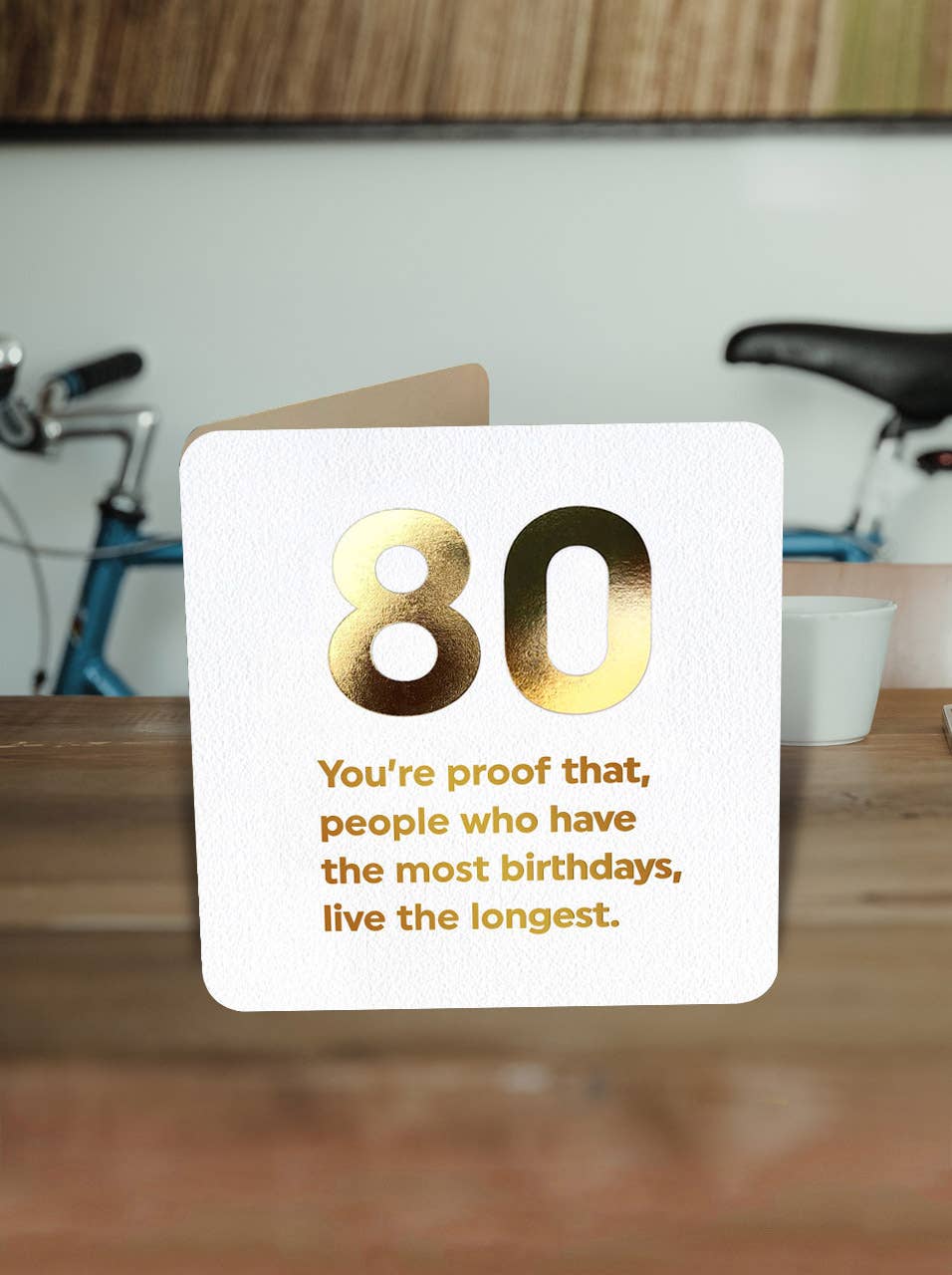 Milestone Birthday Card - 80 Live The Longest 80th