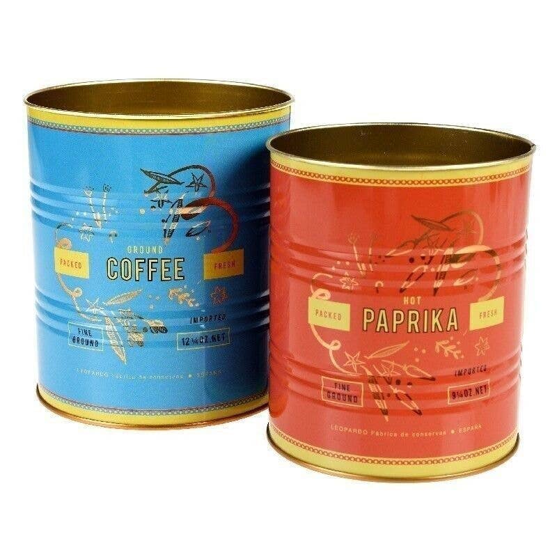 Leopard Storage Tins - Set of 2