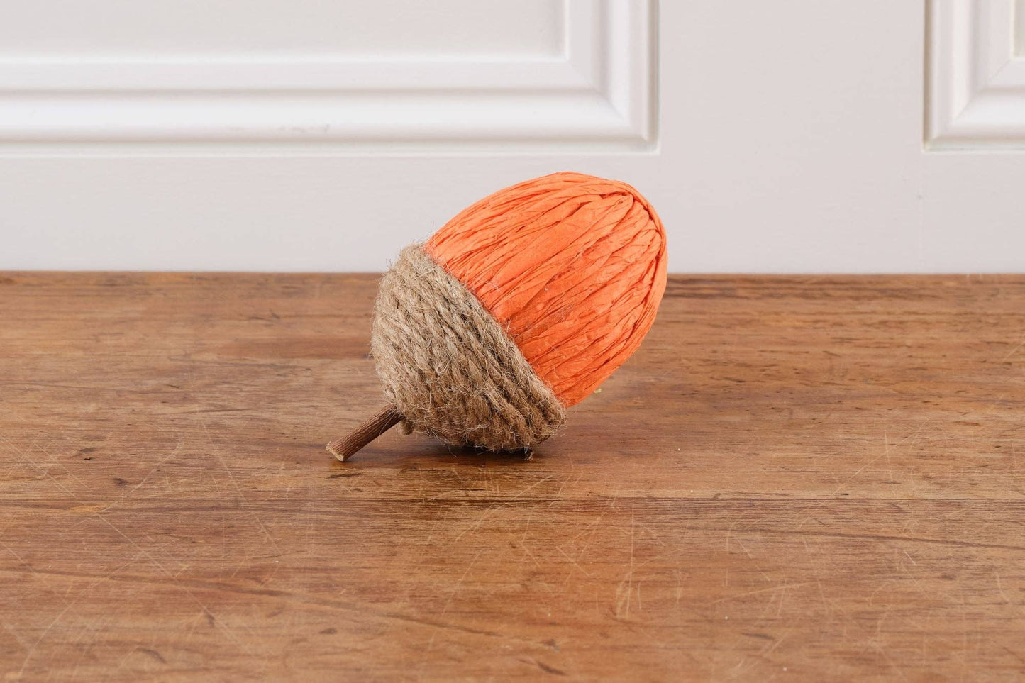 Rope and Paper Acorns (Cream, Orange and Yellow)