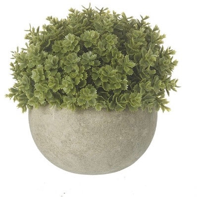 Round Faux Plant in Pot