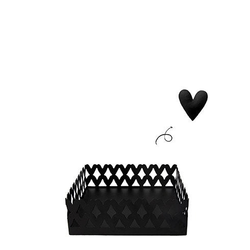 Black Hearts Napkin Holder
