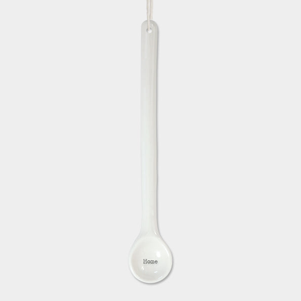Long Handle Porcelain Spoon - Home