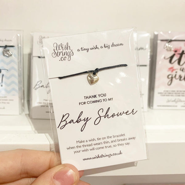Wish String Bracelet - Thank you for coming to my baby shower