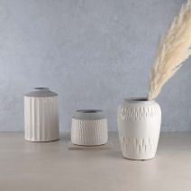 Two Tone White Planter Pot