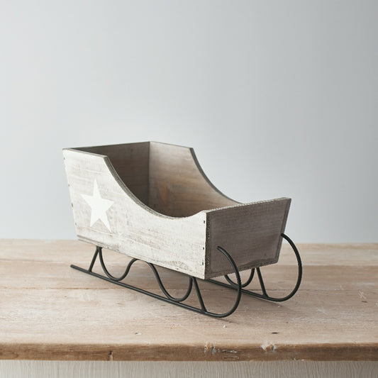 Grey Wooden Sledge