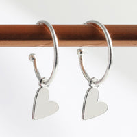 Hanging Heart Earrings