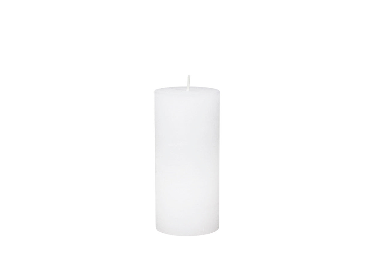White Rustic Pillar Candle - 3 sizes available