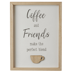 Coffee and Friends Plaque