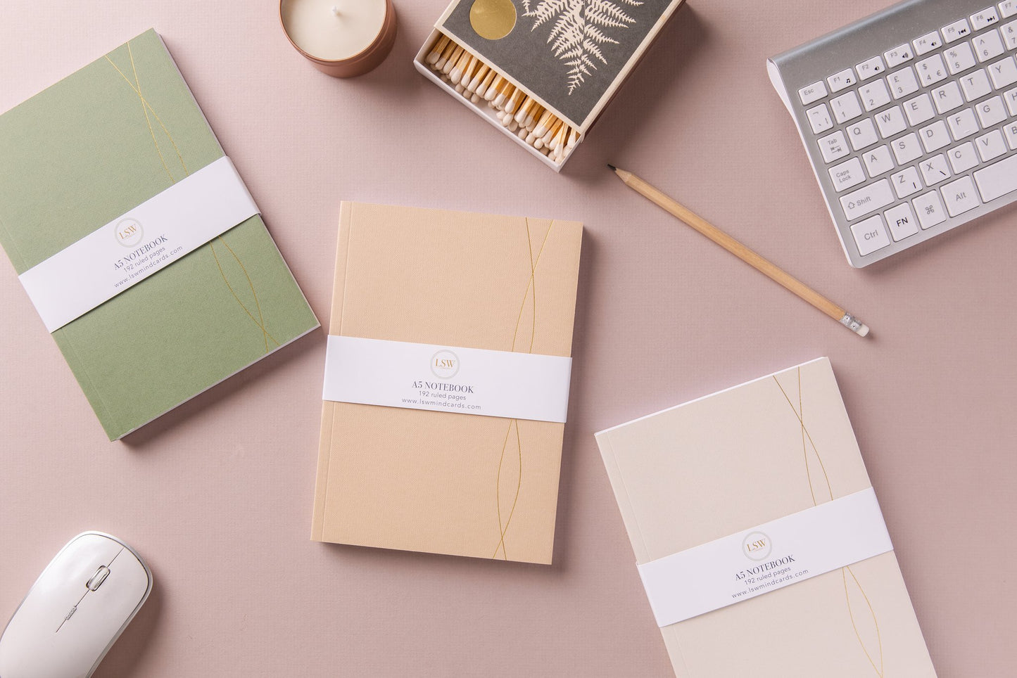 A5 Notebook - 3 colours
