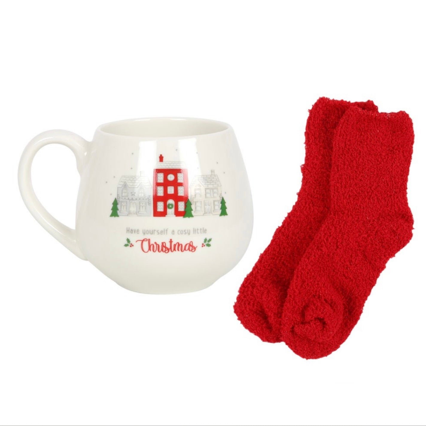 Cosy Little Christmas Mug & Sock Set