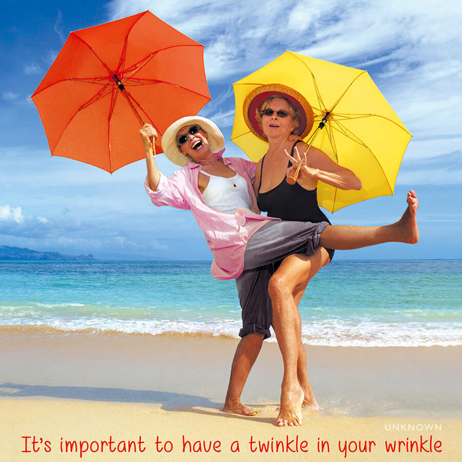 Twinkle in your wrinkle - Birthday Card