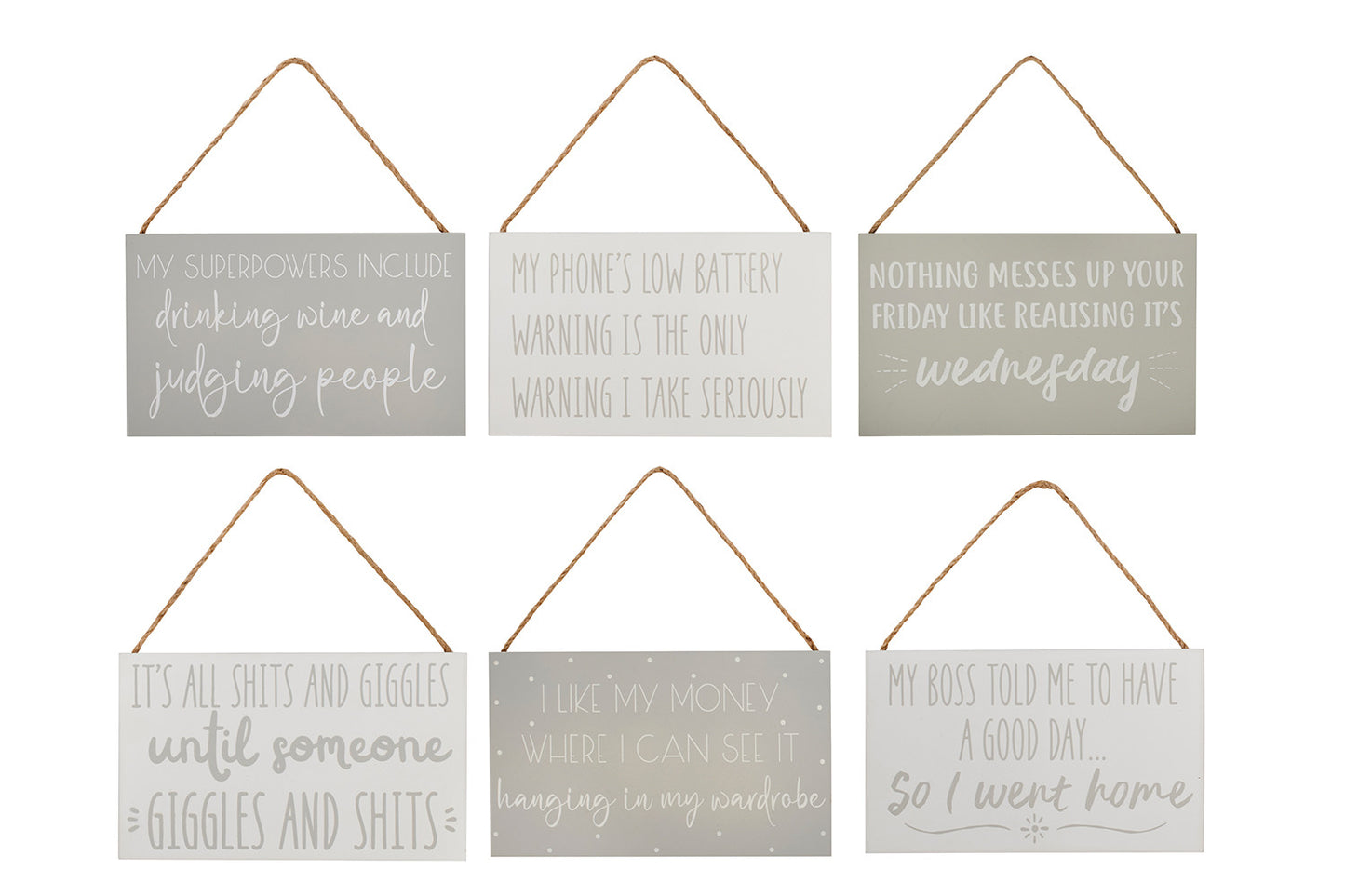 Humorous Hanging Signs