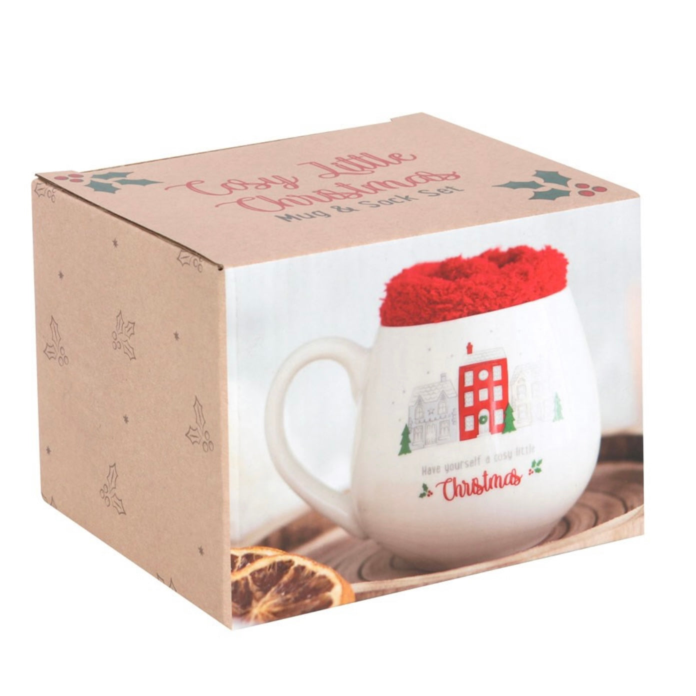 Cosy Little Christmas Mug & Sock Set