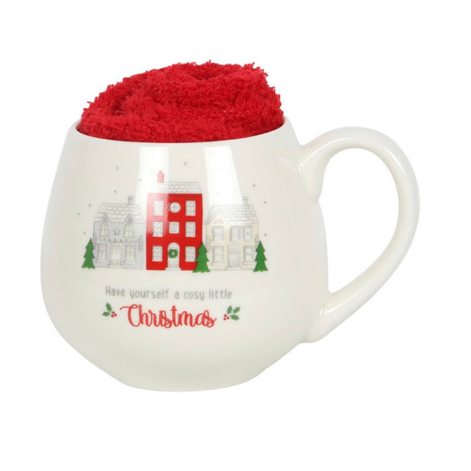 Cosy Little Christmas Mug & Sock Set