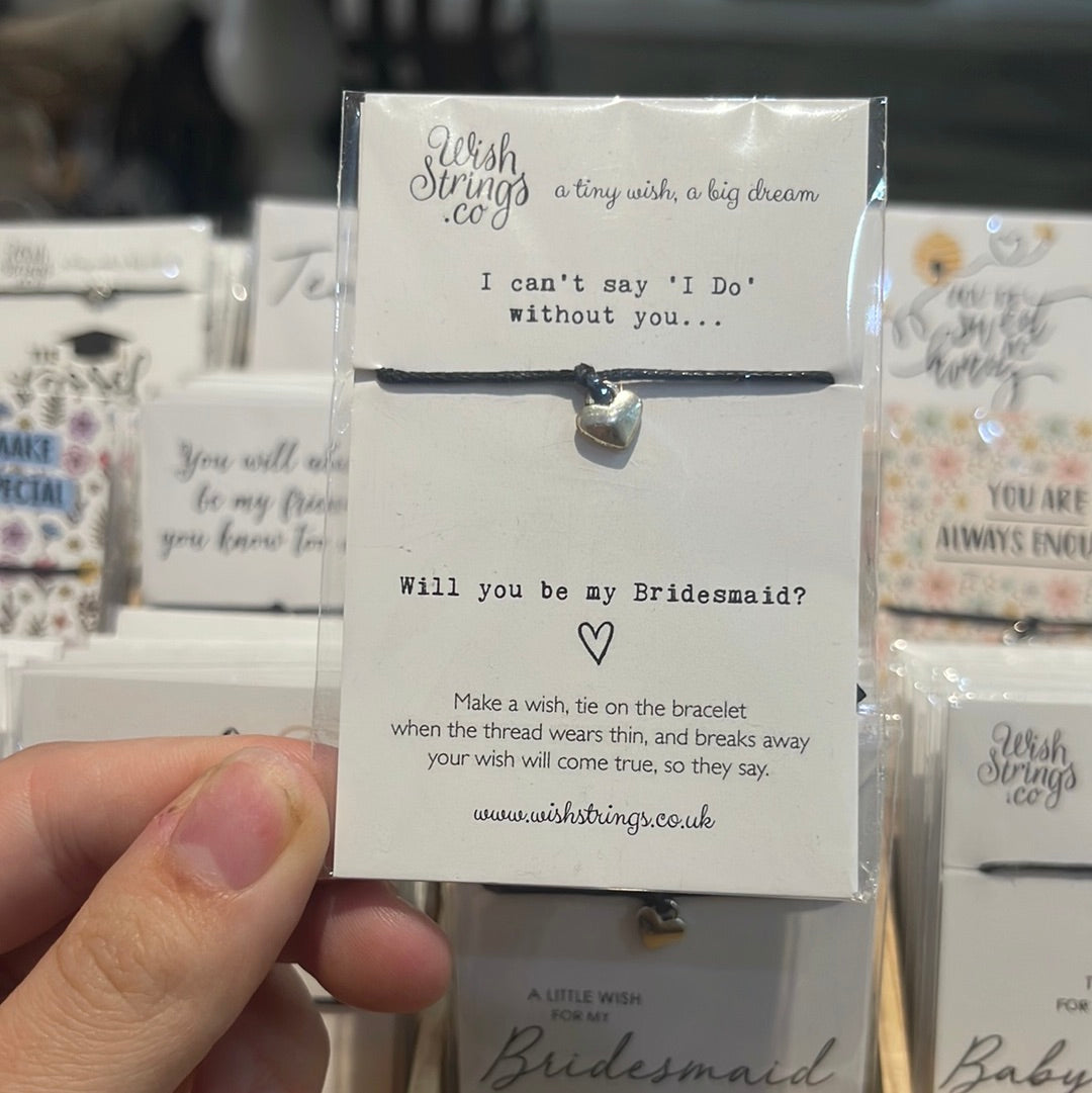 Wish String Bracelet - I do - Bridesmaid