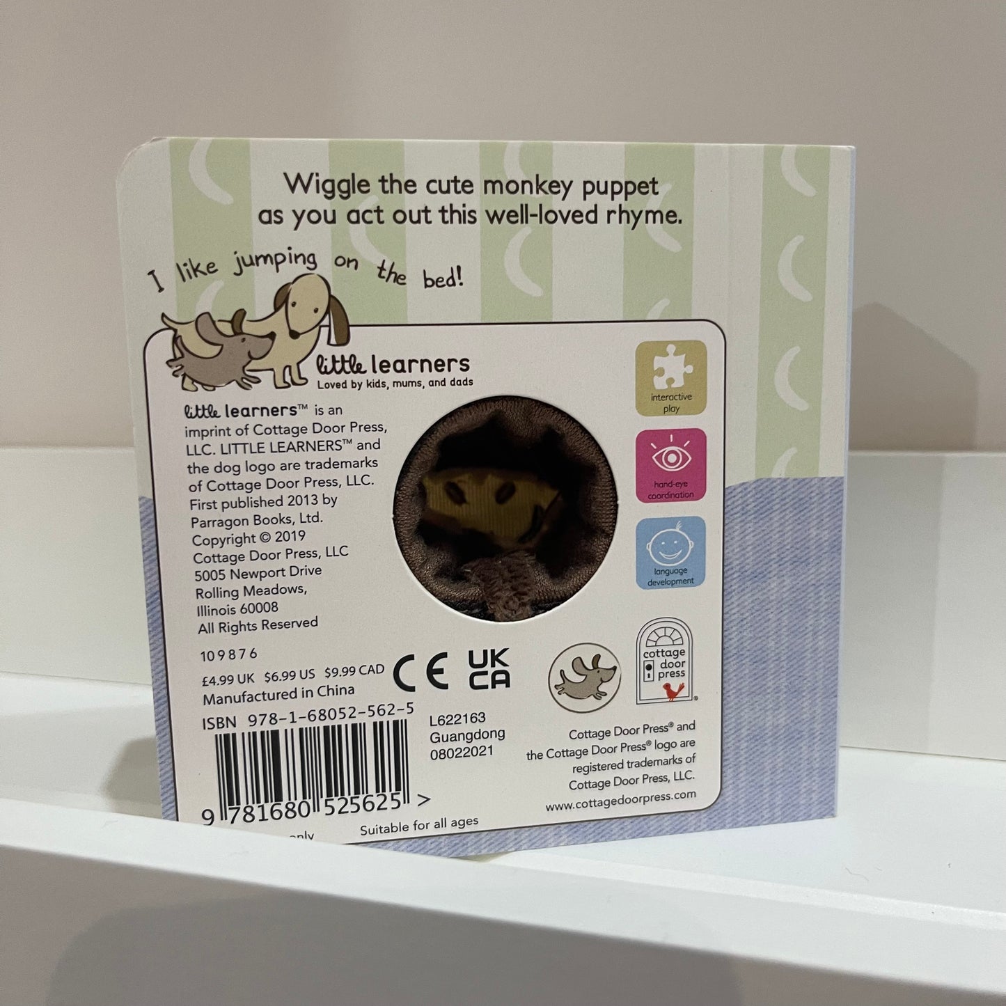 Five Little Monkeys Chunky Finger Puppet Book