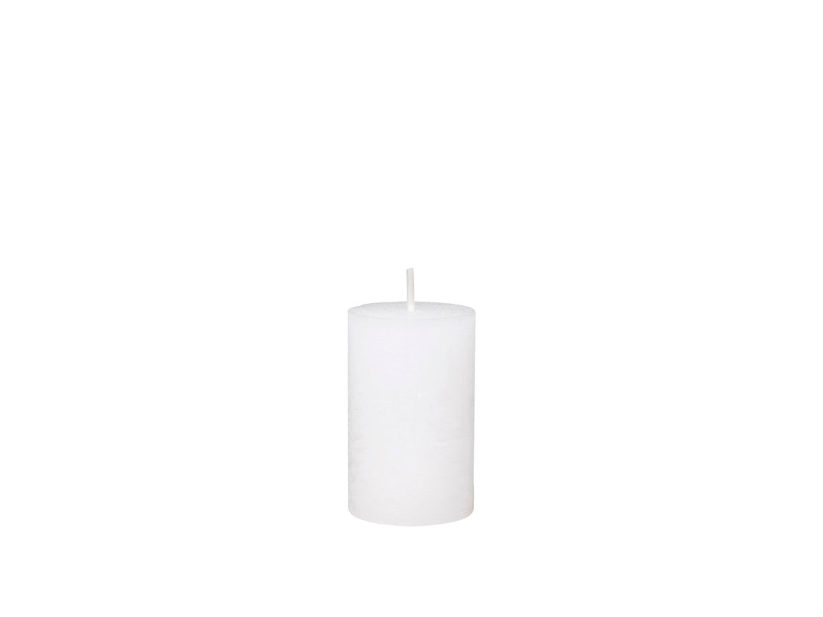 White Rustic Pillar Candle - 3 sizes available