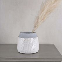 Two Tone White Planter Pot