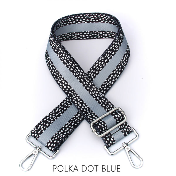 Bag Strap- Polka Dot Blue