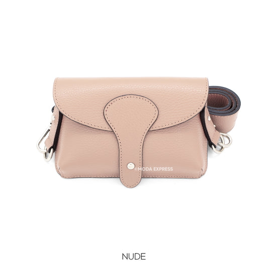 Leather Across Body Chest Bag - Various colours